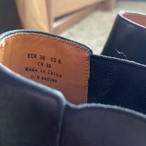 Black Leather Chelsea Boots - Picture 5 of 5